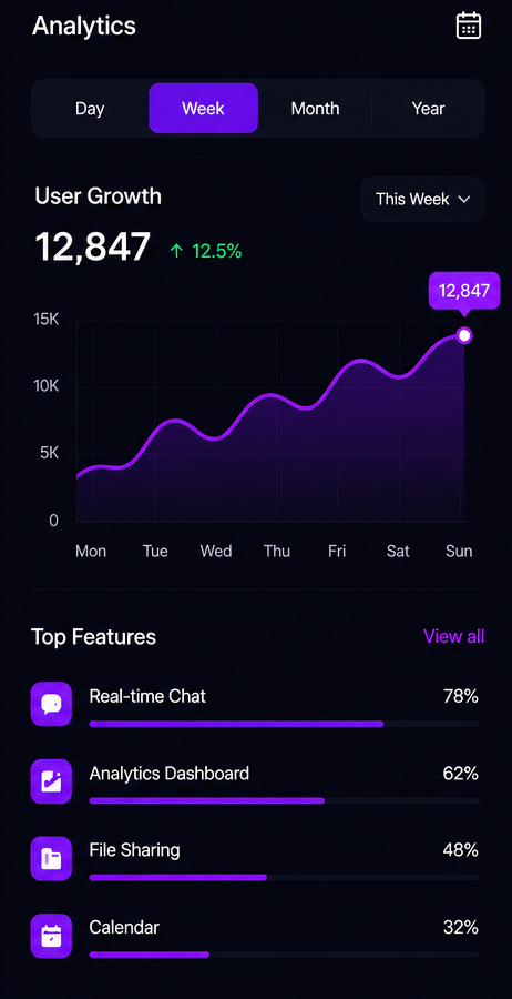 Mobile App Interface